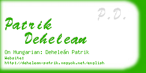 patrik dehelean business card